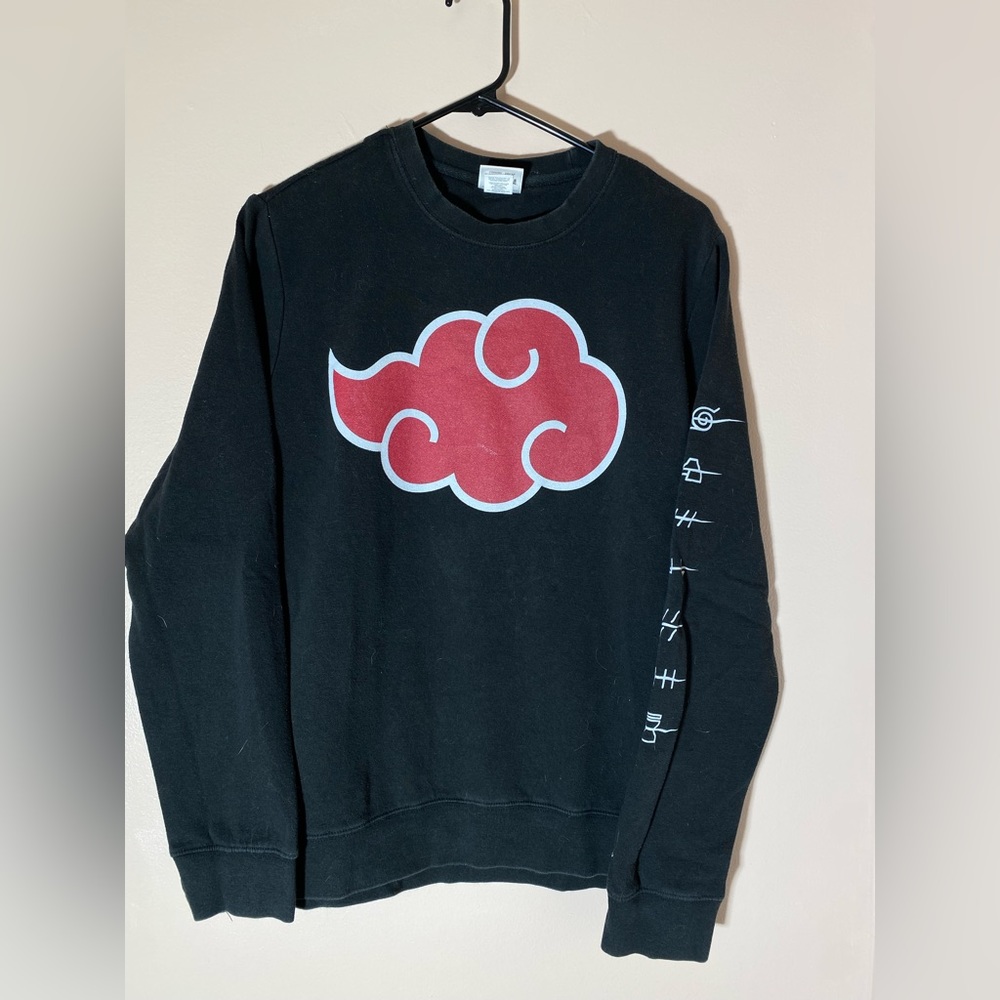 Naruto Akatsuki Logo Pullover Sweatshirt—Medium